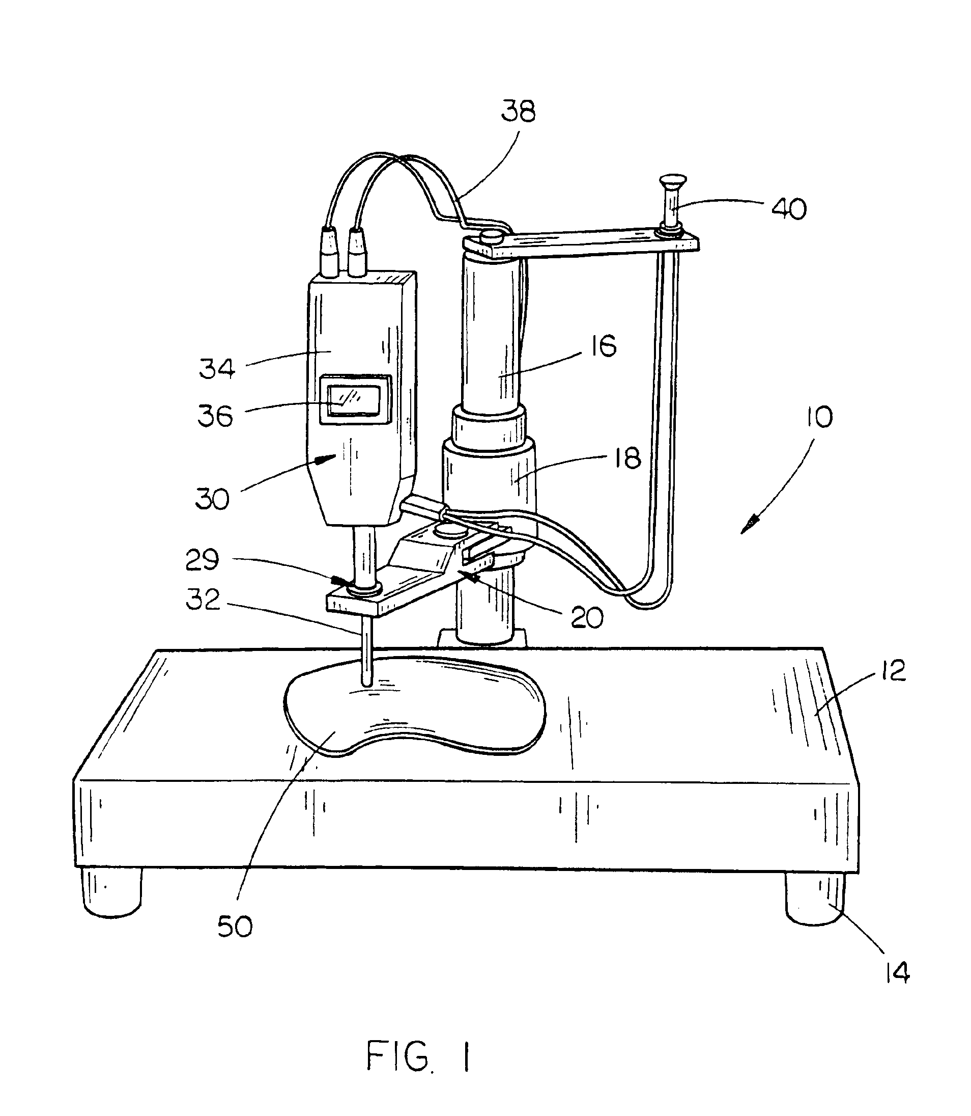 Thickness gauge for meat products