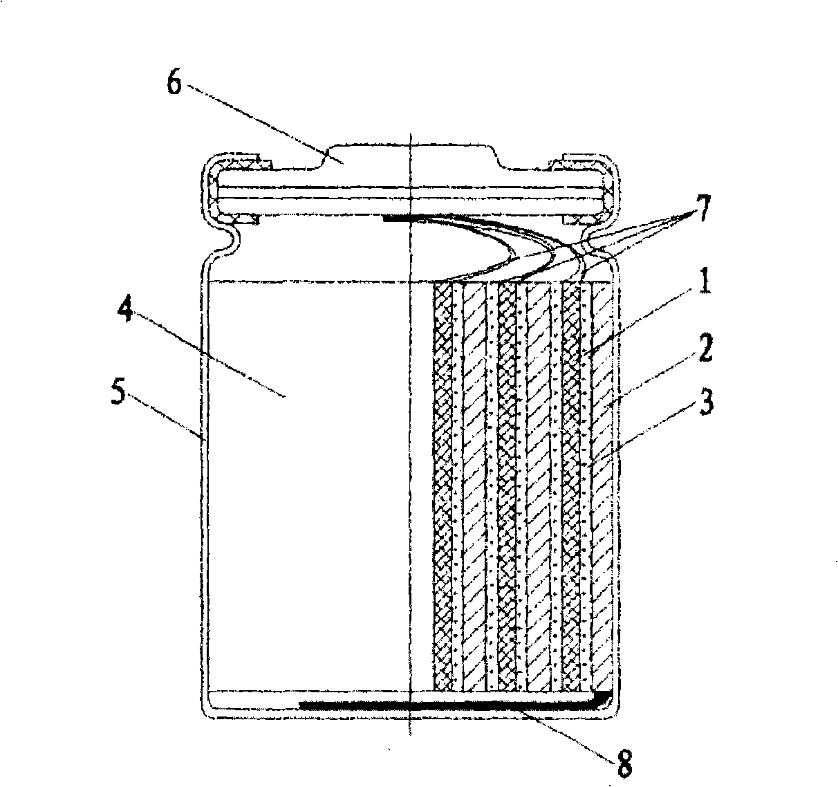 Multi-pole piece terminal lug type accumulator