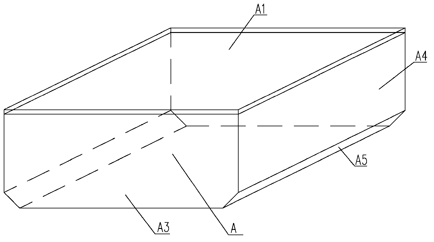 Netlike box-shaped component for forming holes in cast-in-situ hollow floor