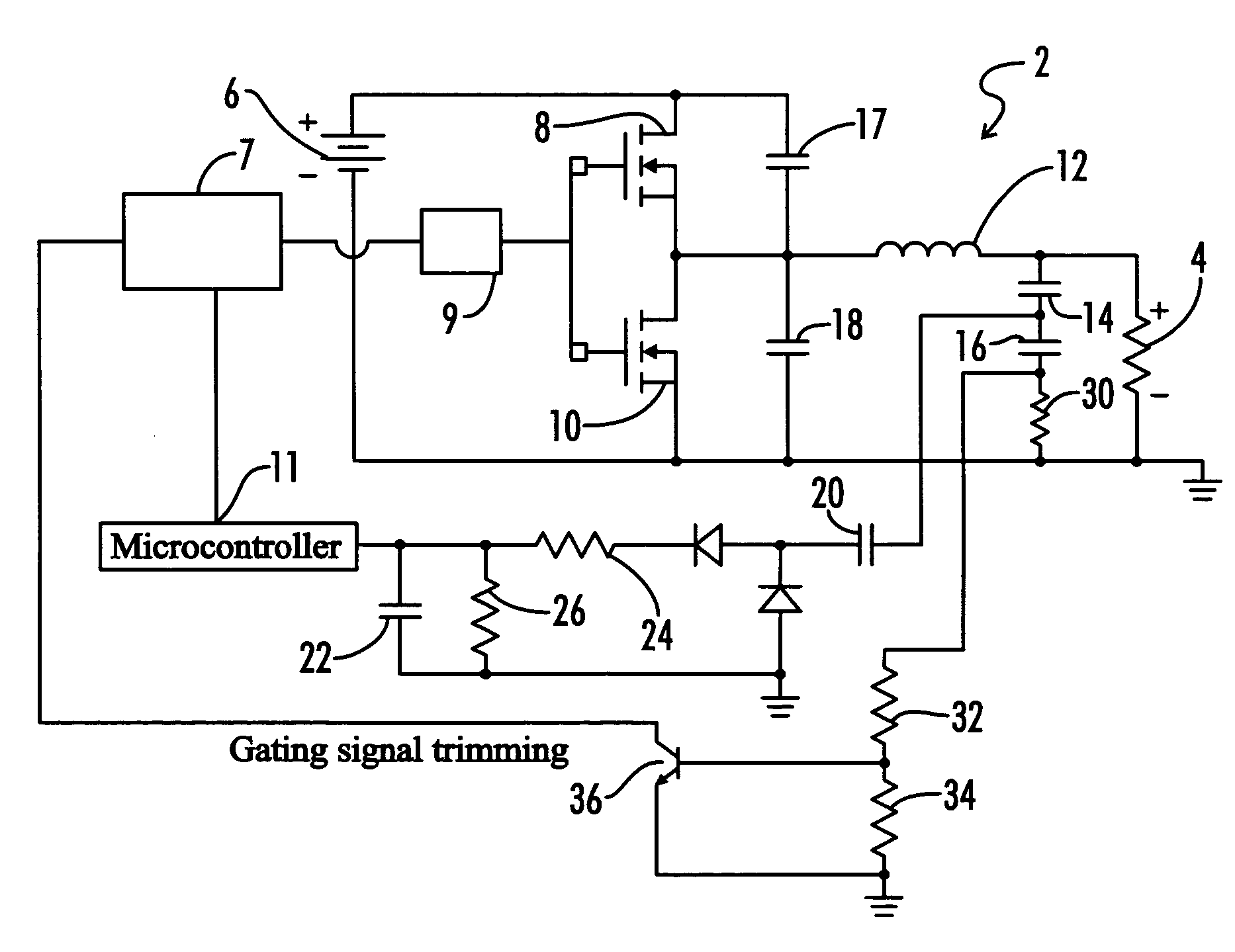 Lossless circuit for sampling of lamp voltage