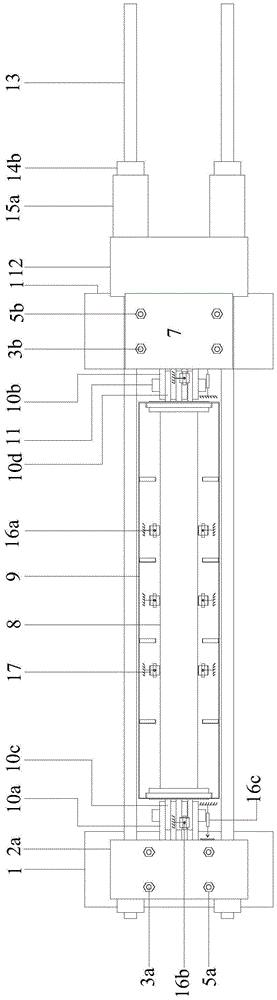 Device and method for studying performance of steel pipe concrete compression-bending member under loads and corrosion