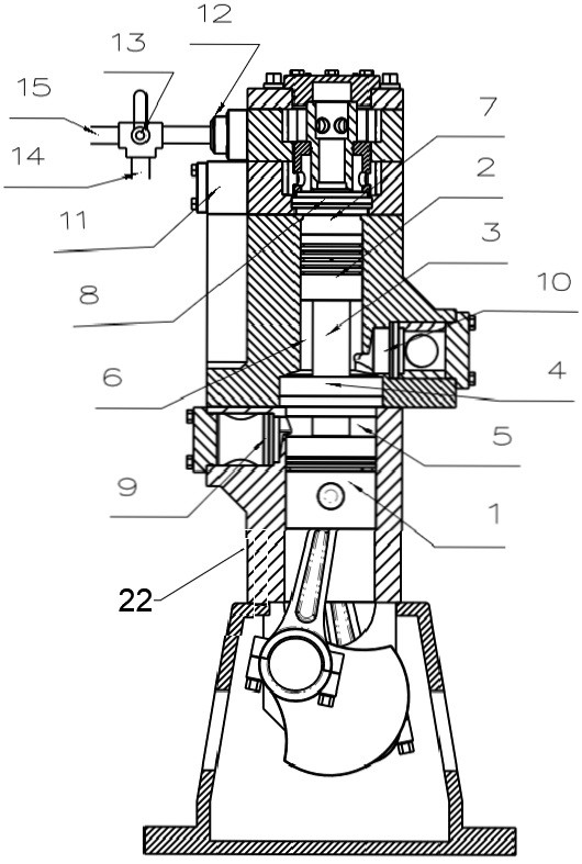 Synchronous two-stage compressor