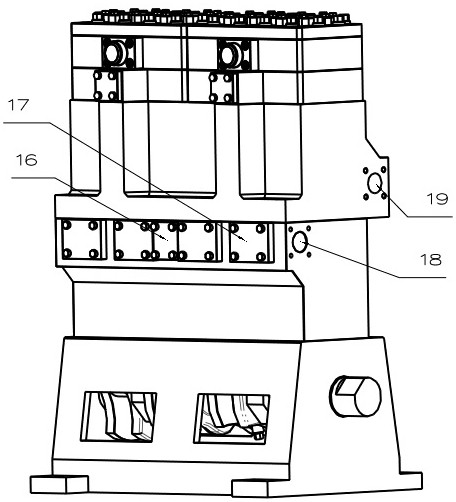 Synchronous two-stage compressor