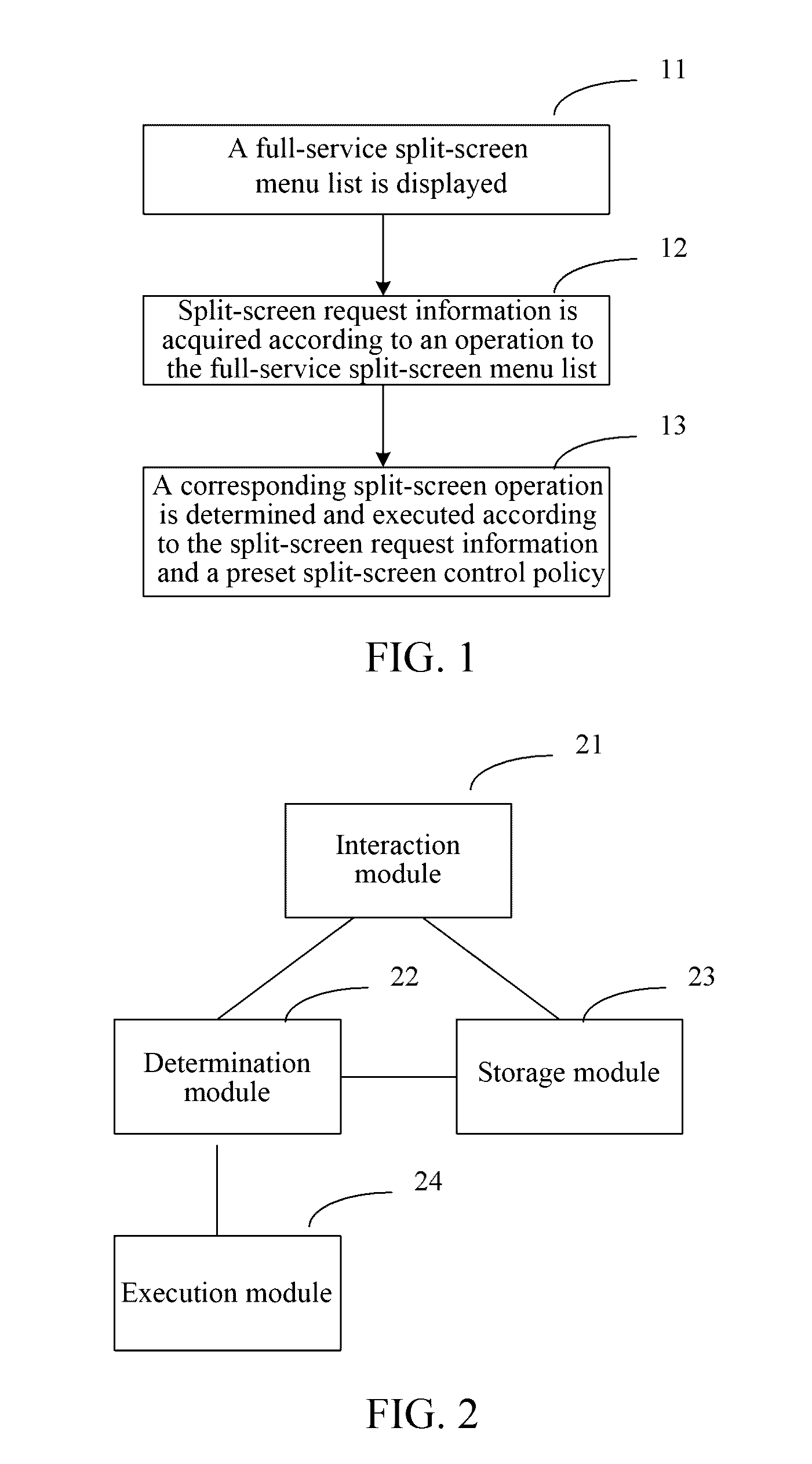 Split-Screen Processing Method and Device, and Computer Storage Medium