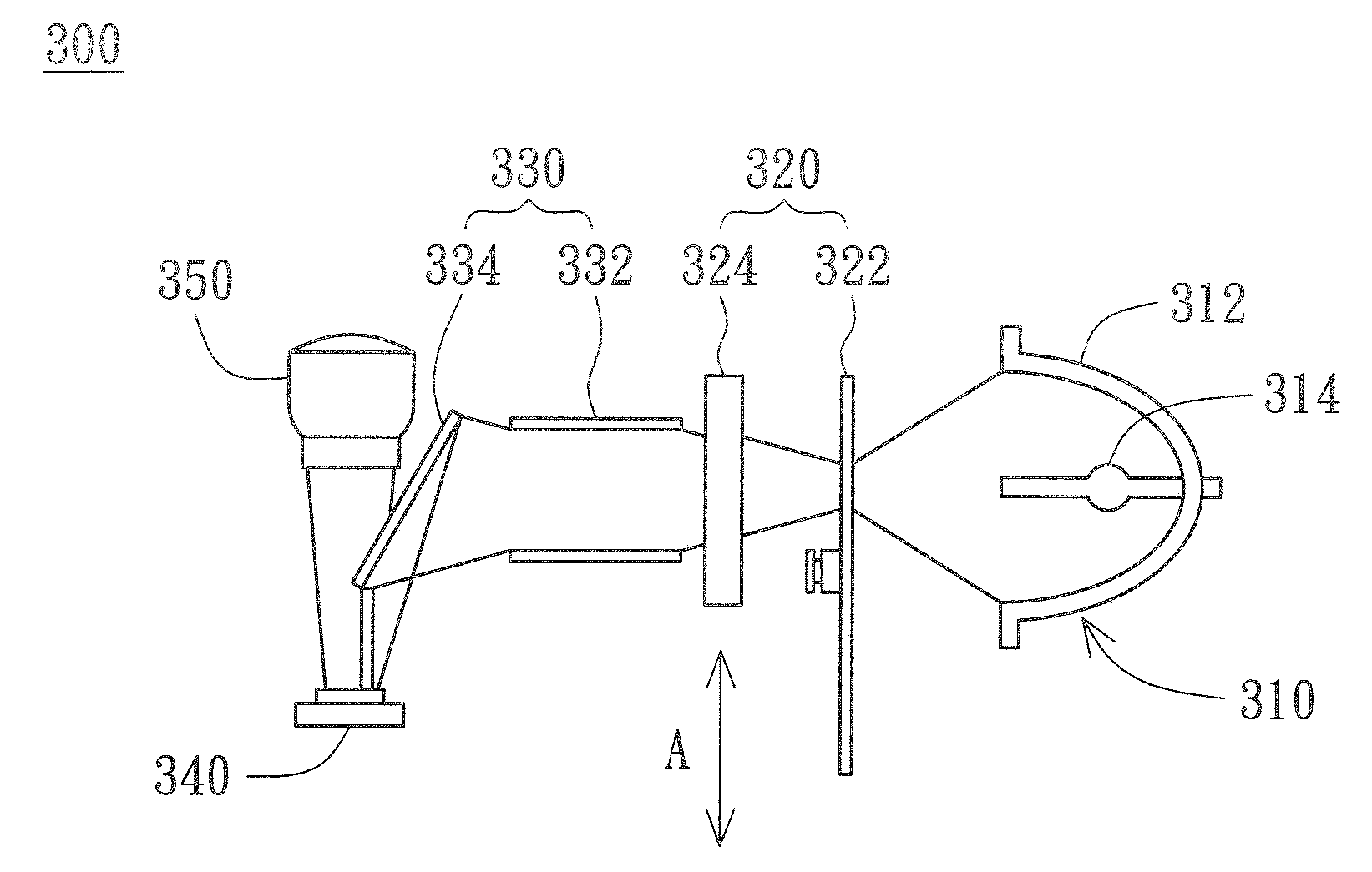 Projector and color filtering device thereof