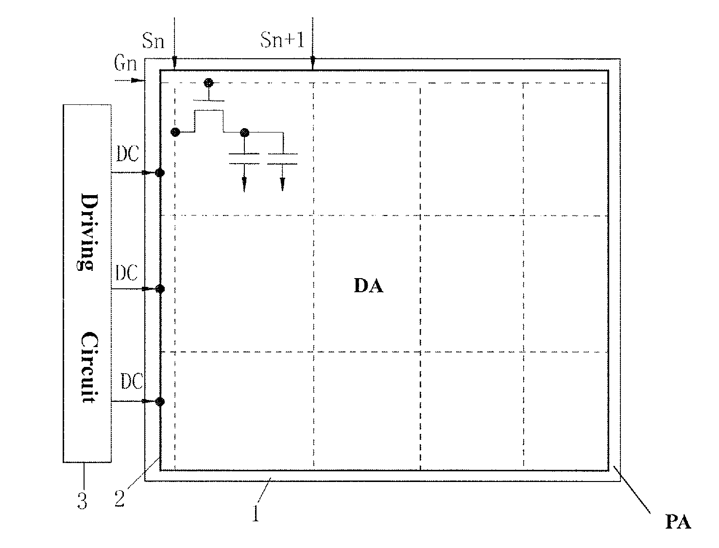 Liquid crystal display panel comprising conductive structure and liquid crystal display device