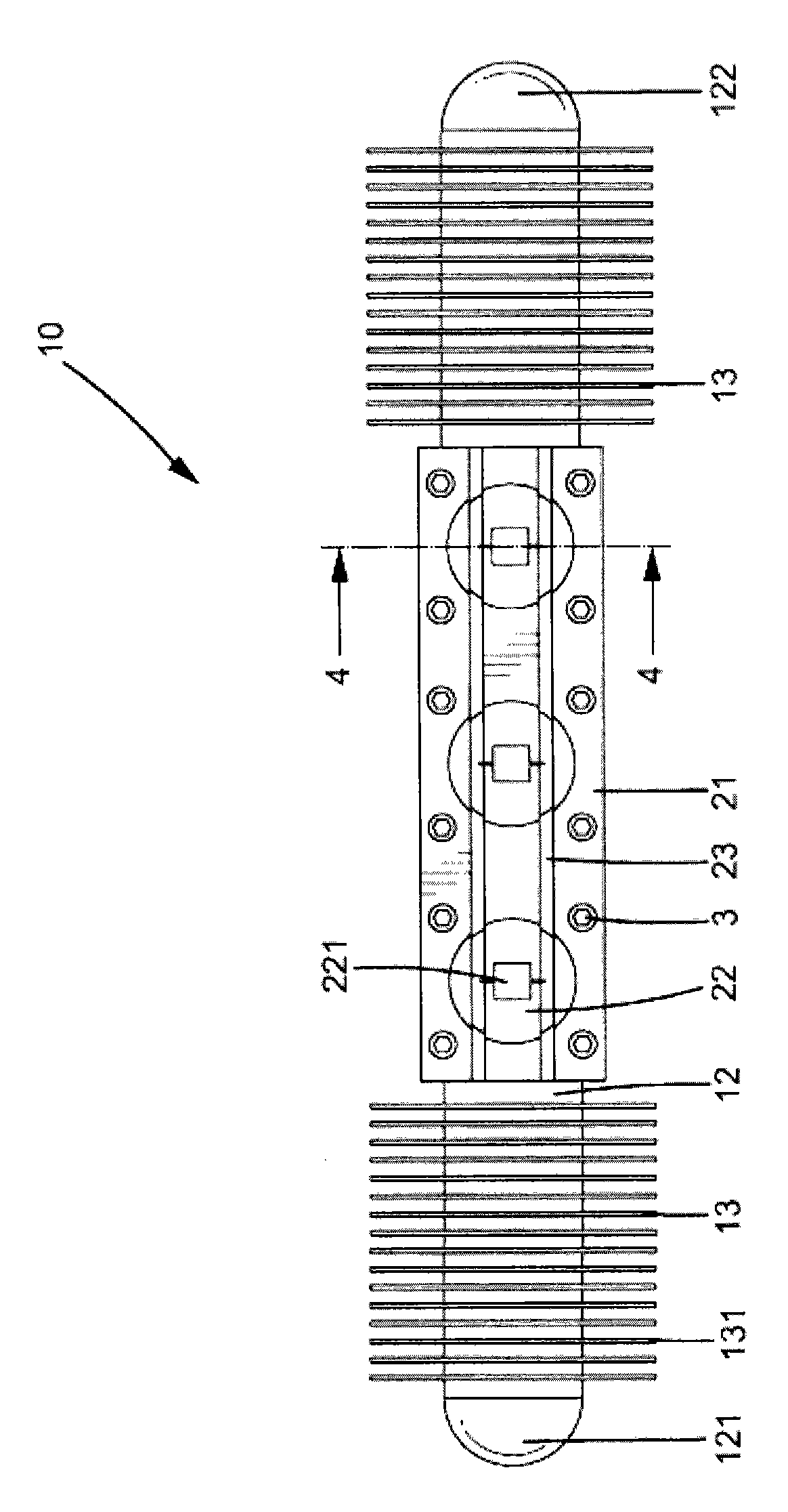 High-radiating light-emitting diode module and light-emitting diode lamps