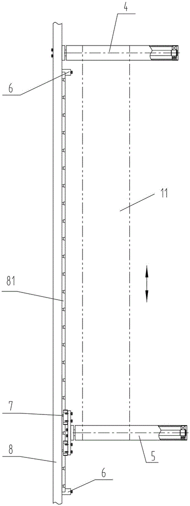 Membrane conveying device for soft bag infusion production line