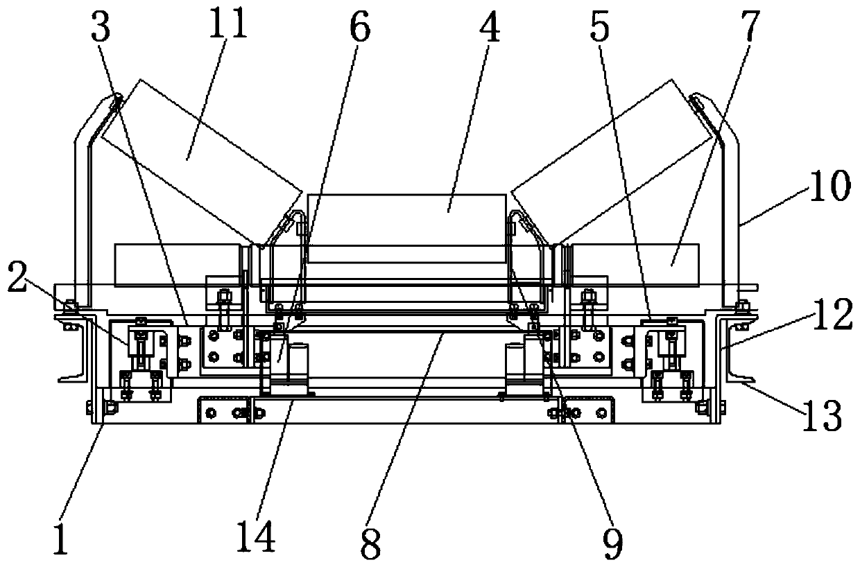 Automatic weight-hanging multi-carrier-roller suspension type electronic belt scale