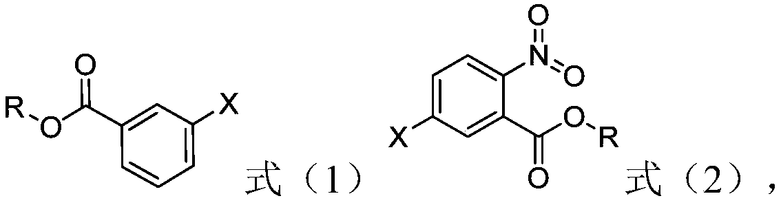 Preparation method of nitrobenzoate