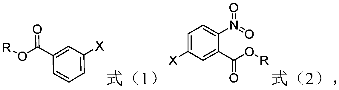 Preparation method of nitrobenzoate