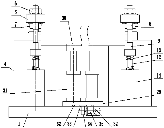 Fast mounting mechanism of weaving shaft