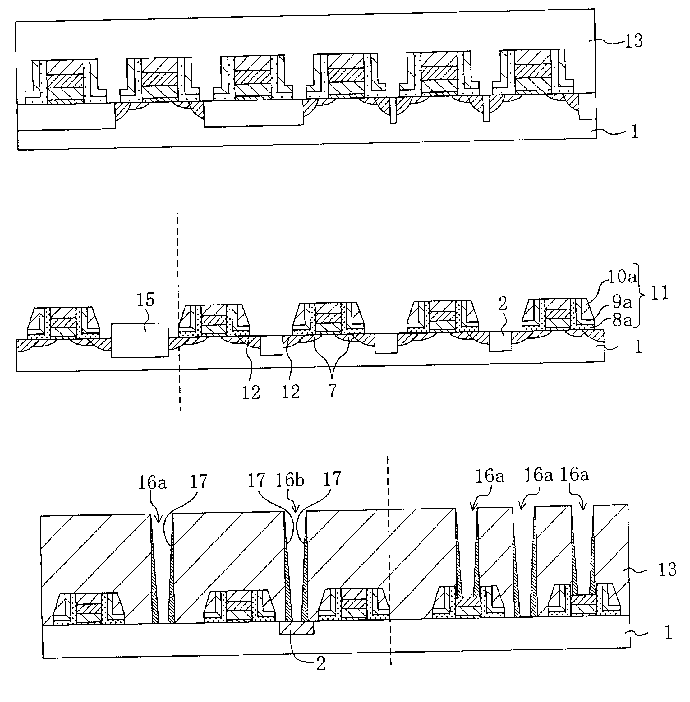 Semiconductor device utilizing dummy features to form uniform sidewall structures