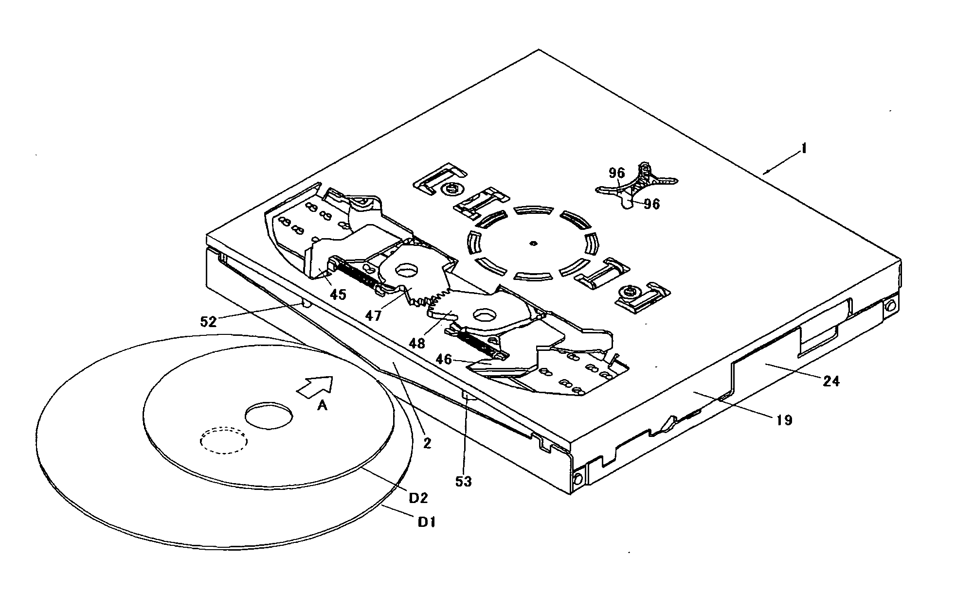 Clamping apparatus for a disc player