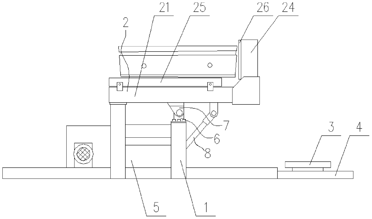 Segment capping module flipping device for subway tunnel