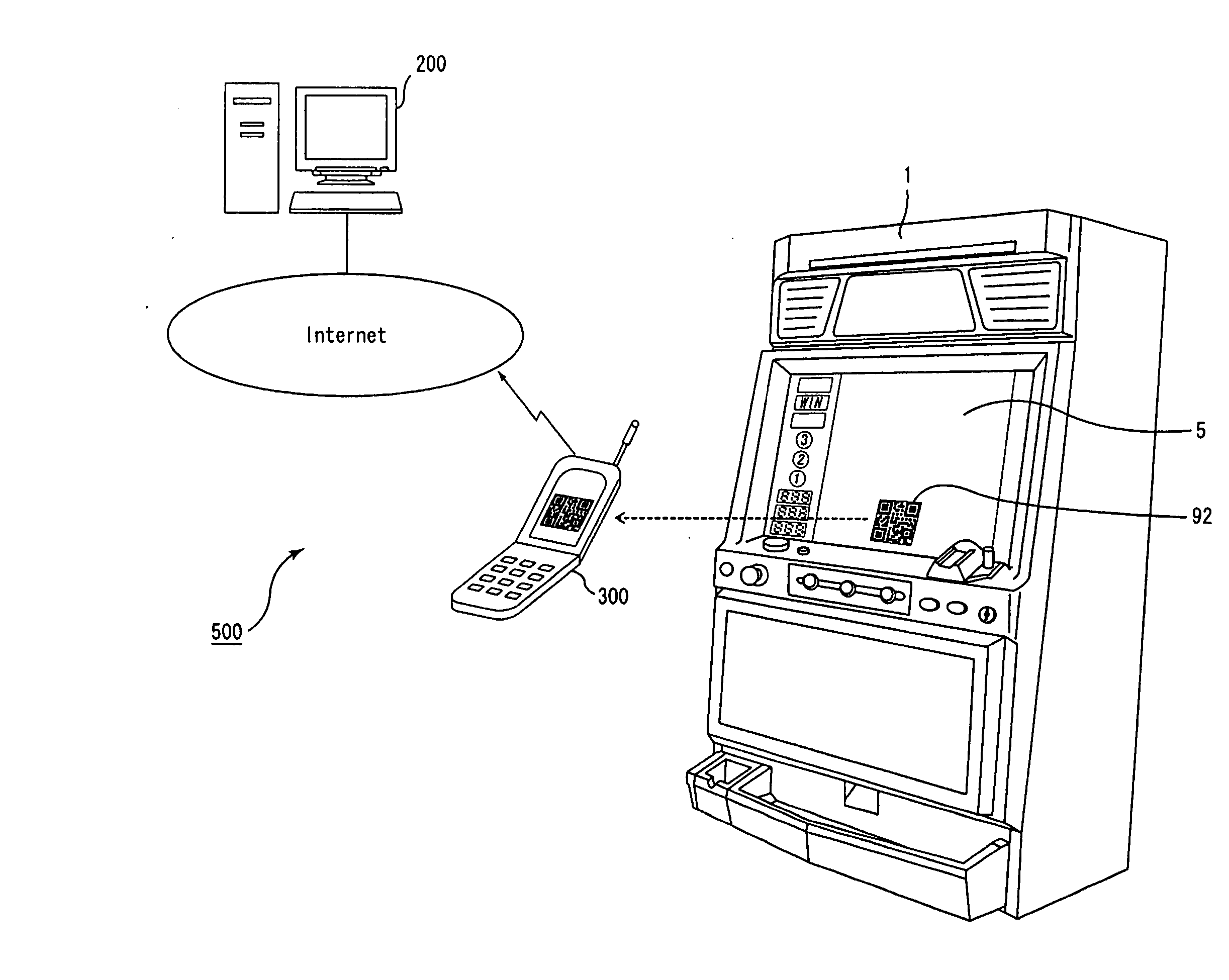 Service supply system, gaming machine and server