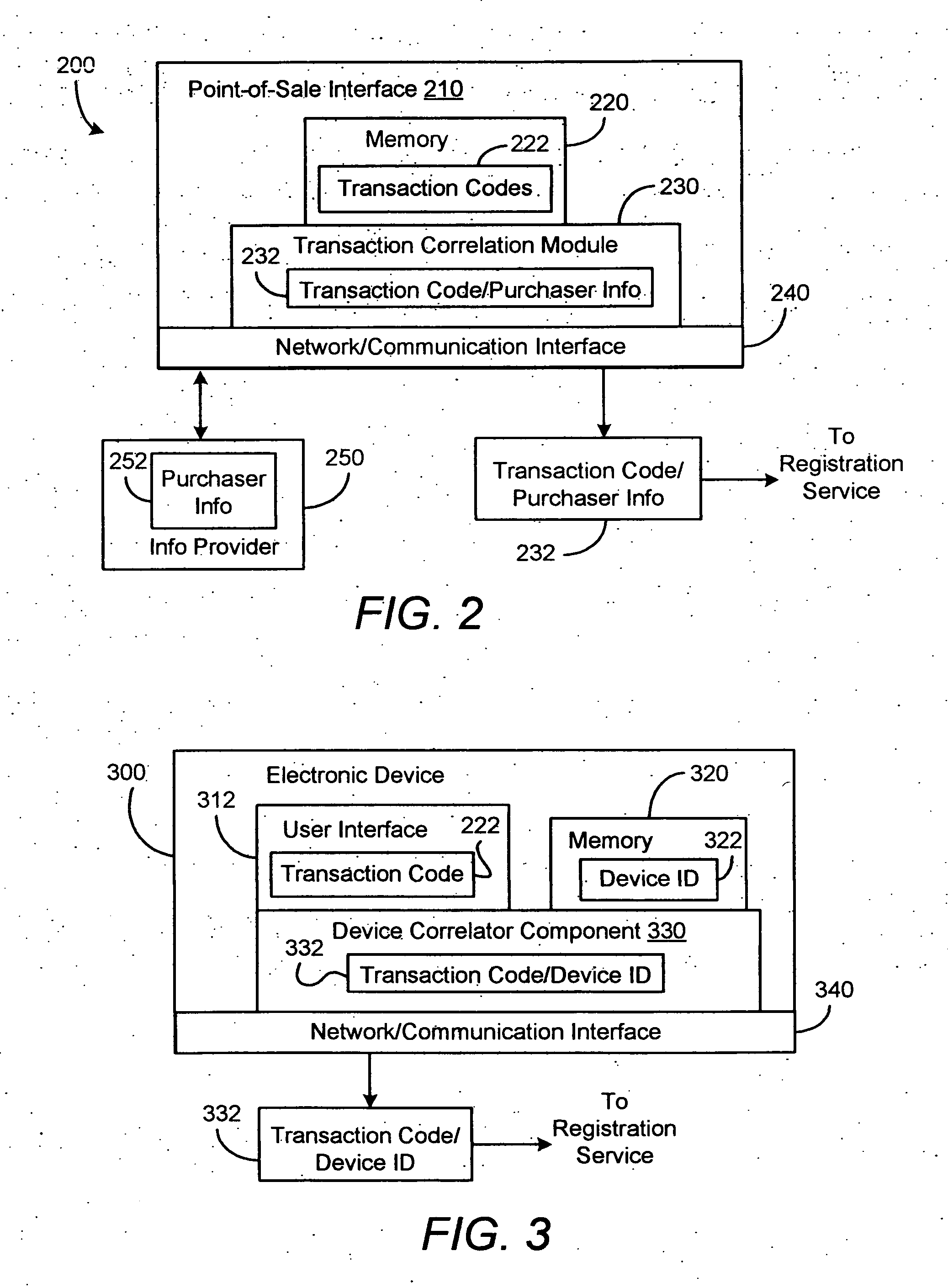 System and method for registration of an electronic device