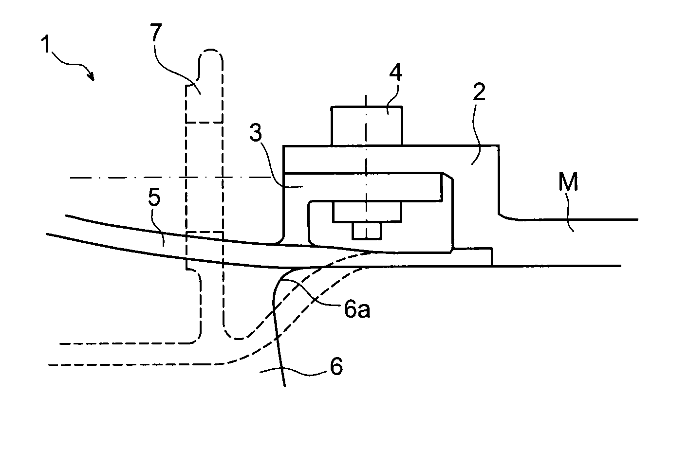 Method for assembling a nozzle and an exhaust case of a turbomachine
