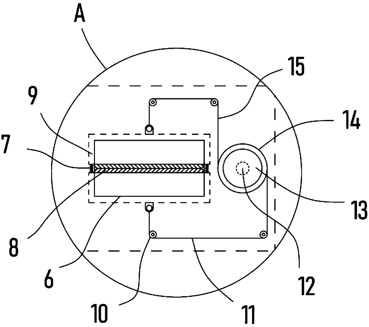 A host box with a dust-proof USB junction