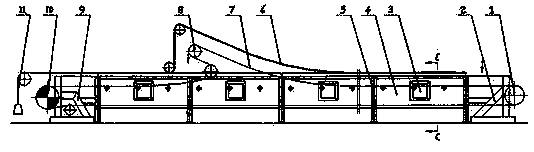 Cover belt type conveyor
