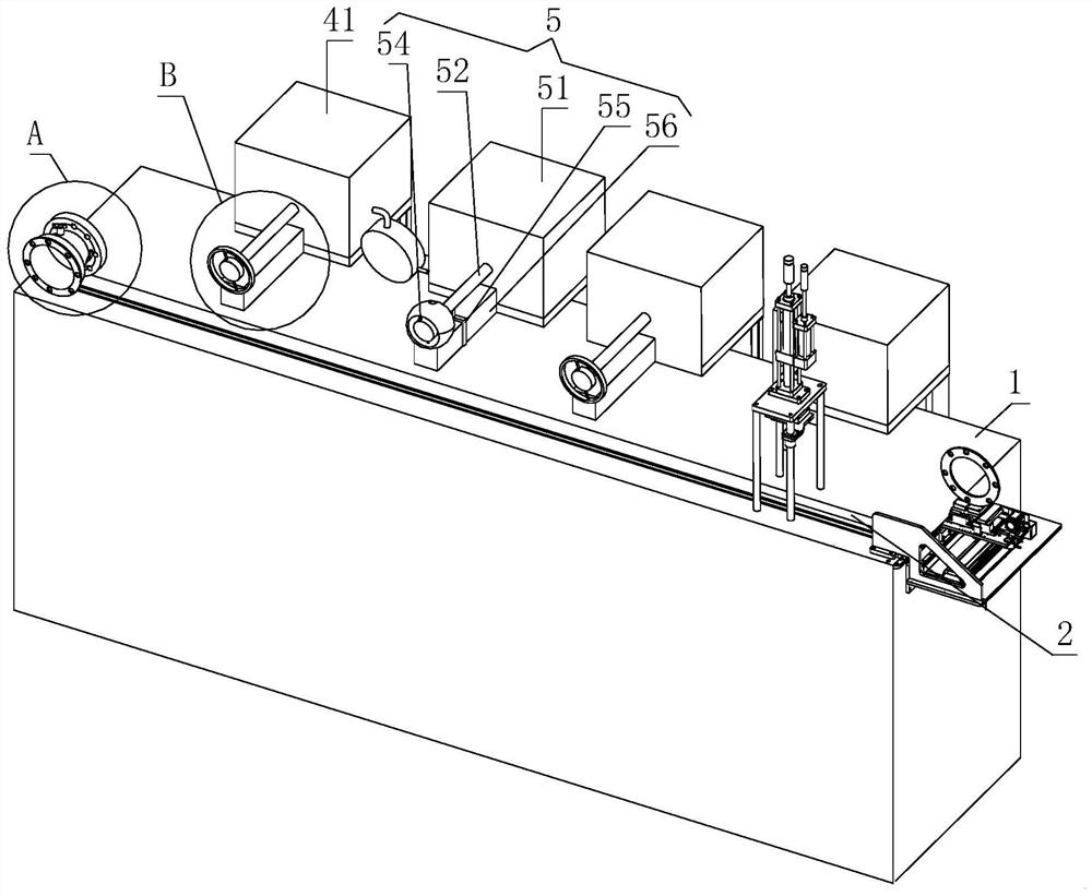 Automatic assembling device for floating ball valve