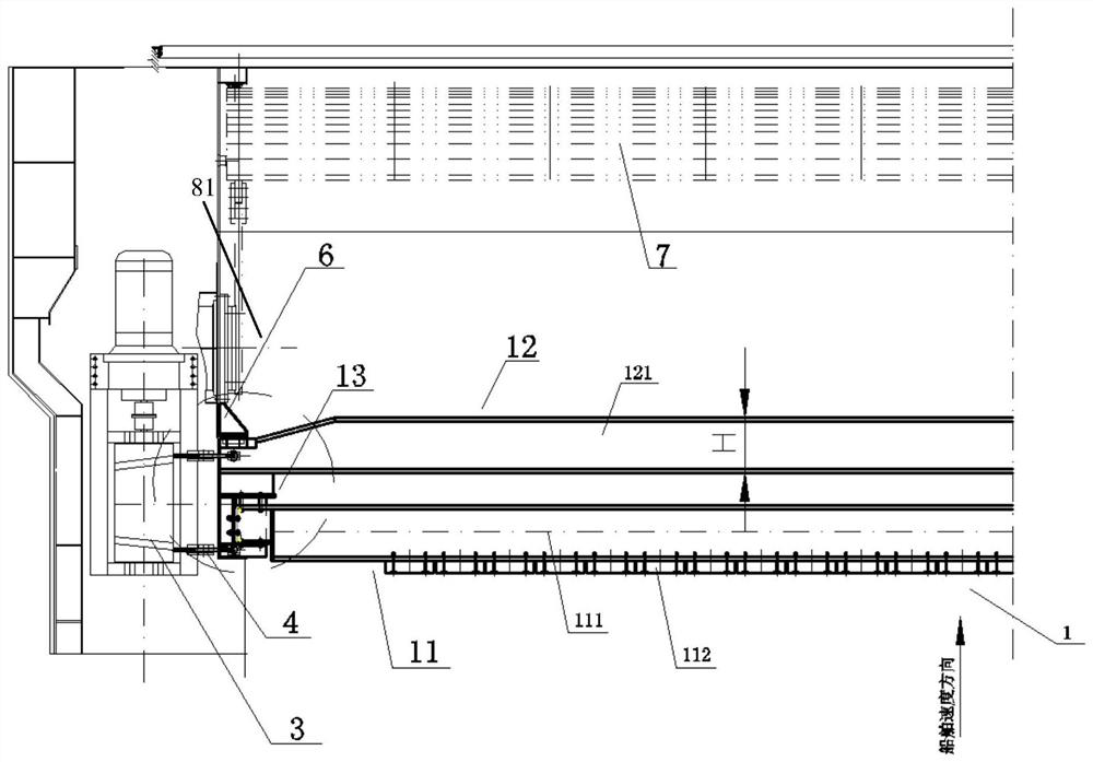 Ship lift lifting type double-steel-beam anti-collision system and redundant blocking and preventing method thereof