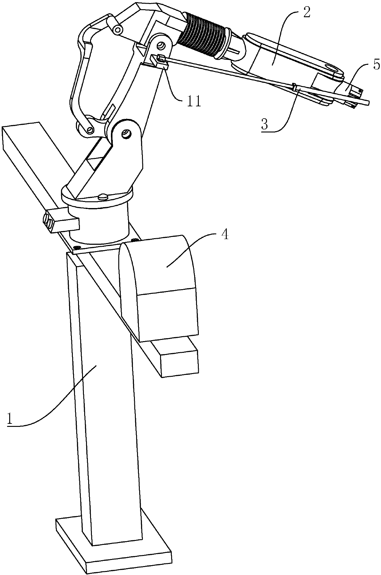 Numerical control four-shaft welding manipulator