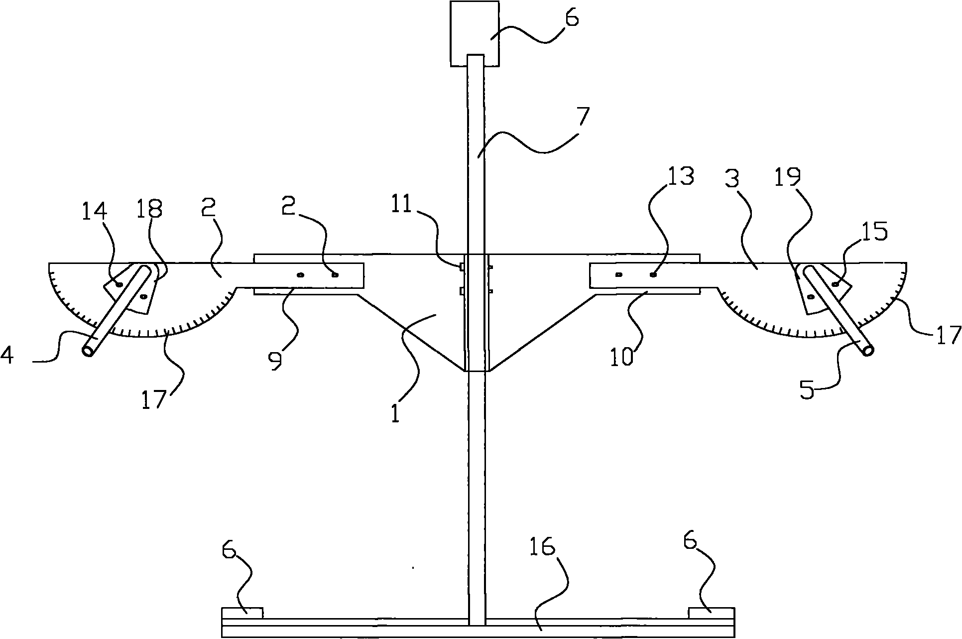 Positioning device of percutaneous lumbar intervertebral disc operation path and positioning method