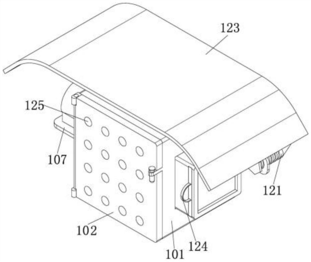 Ventilation and heat dissipation structure of active electric power metering box