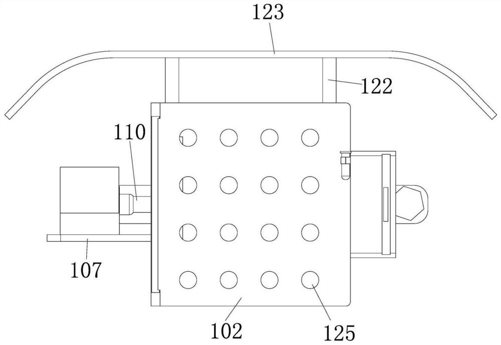 Ventilation and heat dissipation structure of active electric power metering box