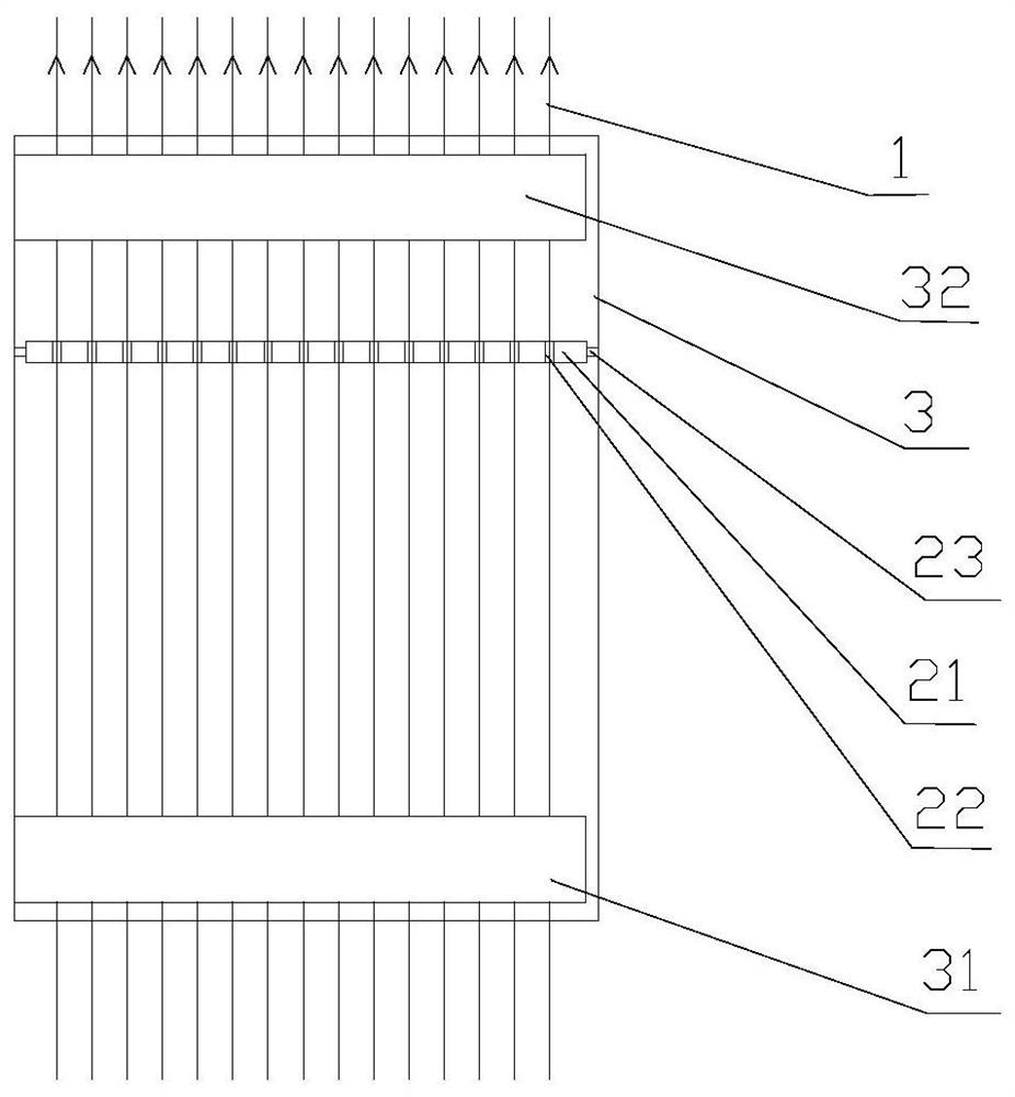 Filament separating device, spinning equipment and polyacrylonitrile carbon fiber precursor