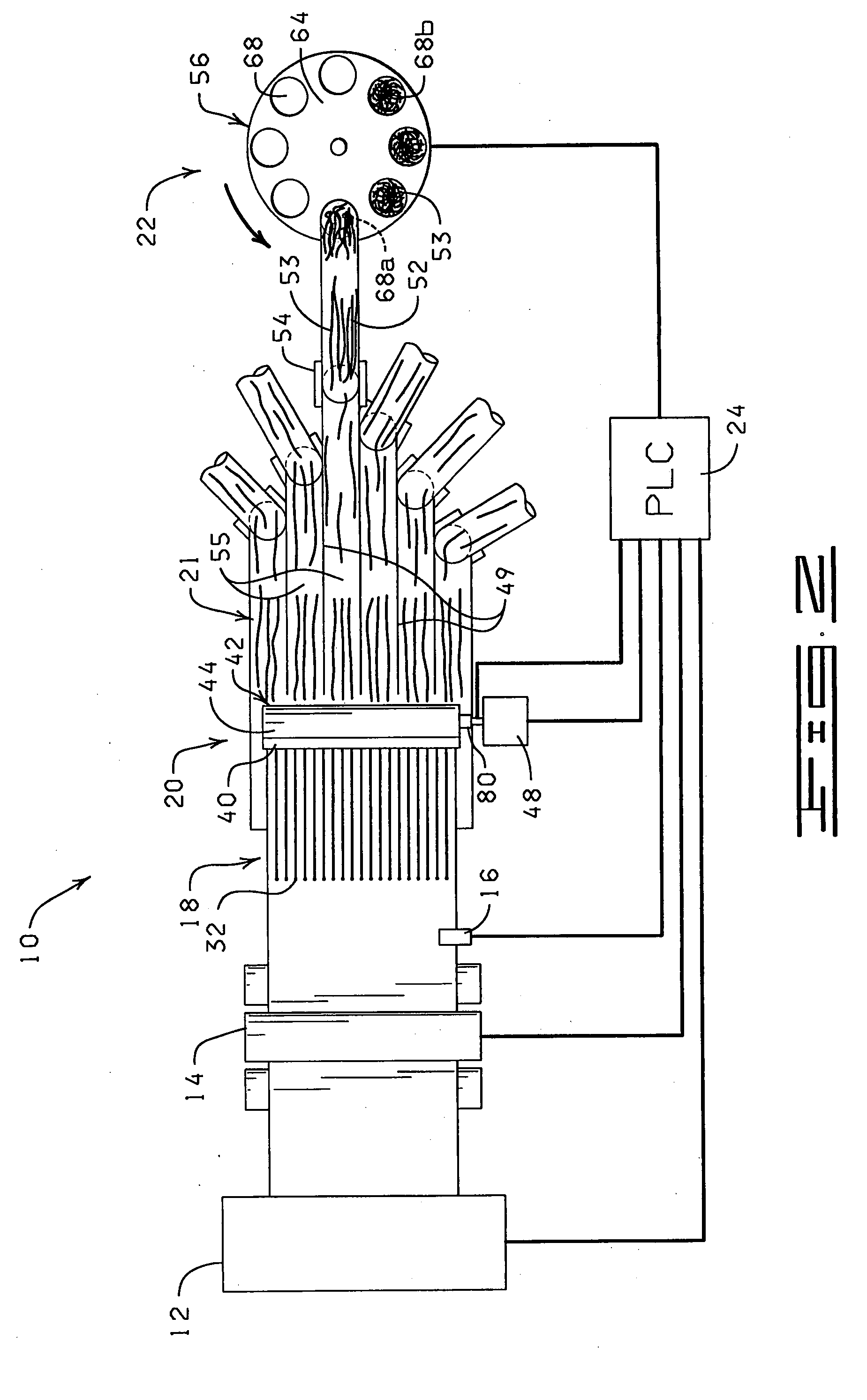 Apparatus and method for making and bagging decorative grass