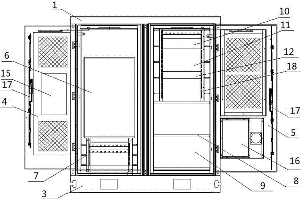 Intensive energy-saving base station computer room