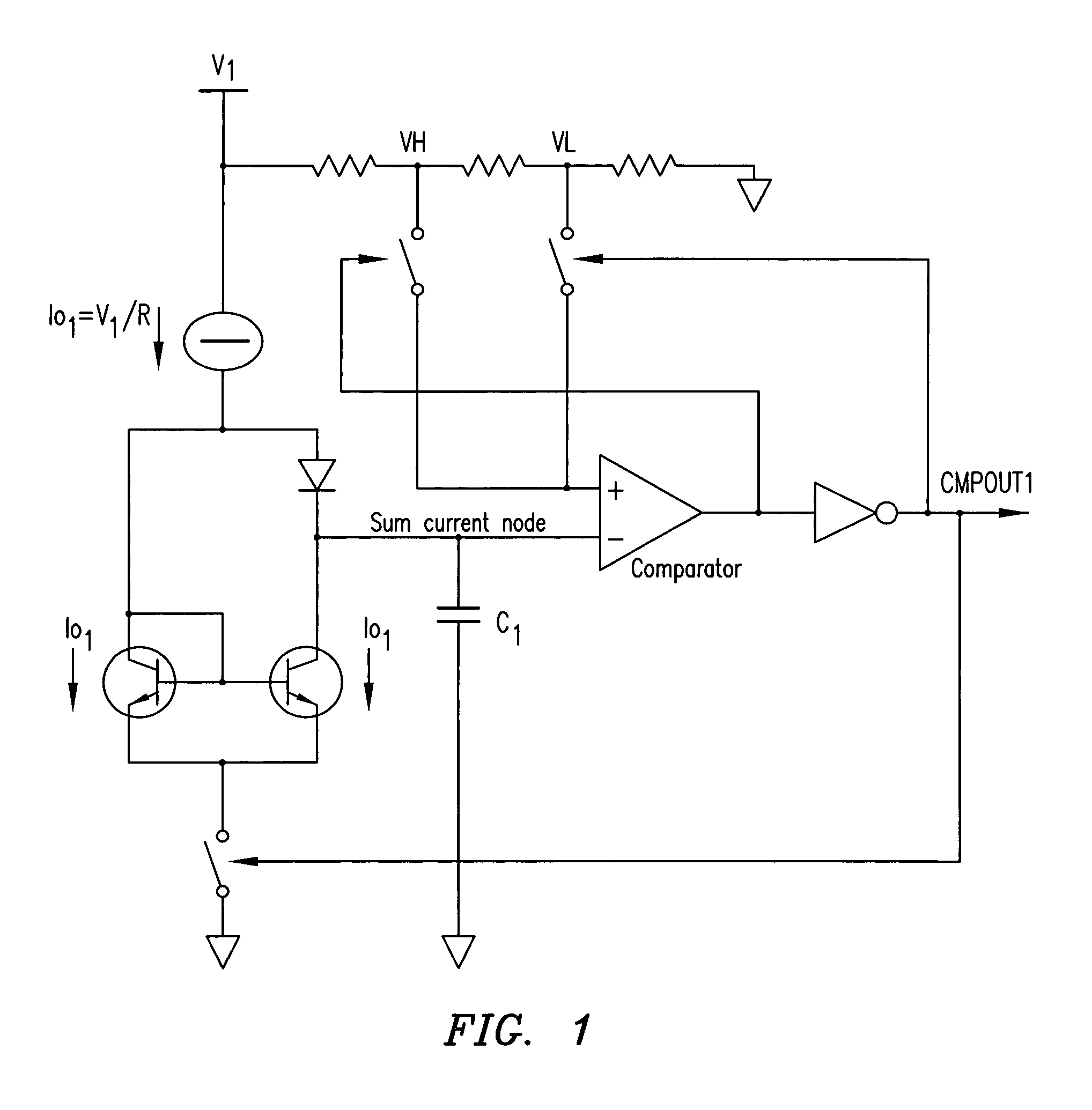 Precision relaxation oscillator without comparator delay errors