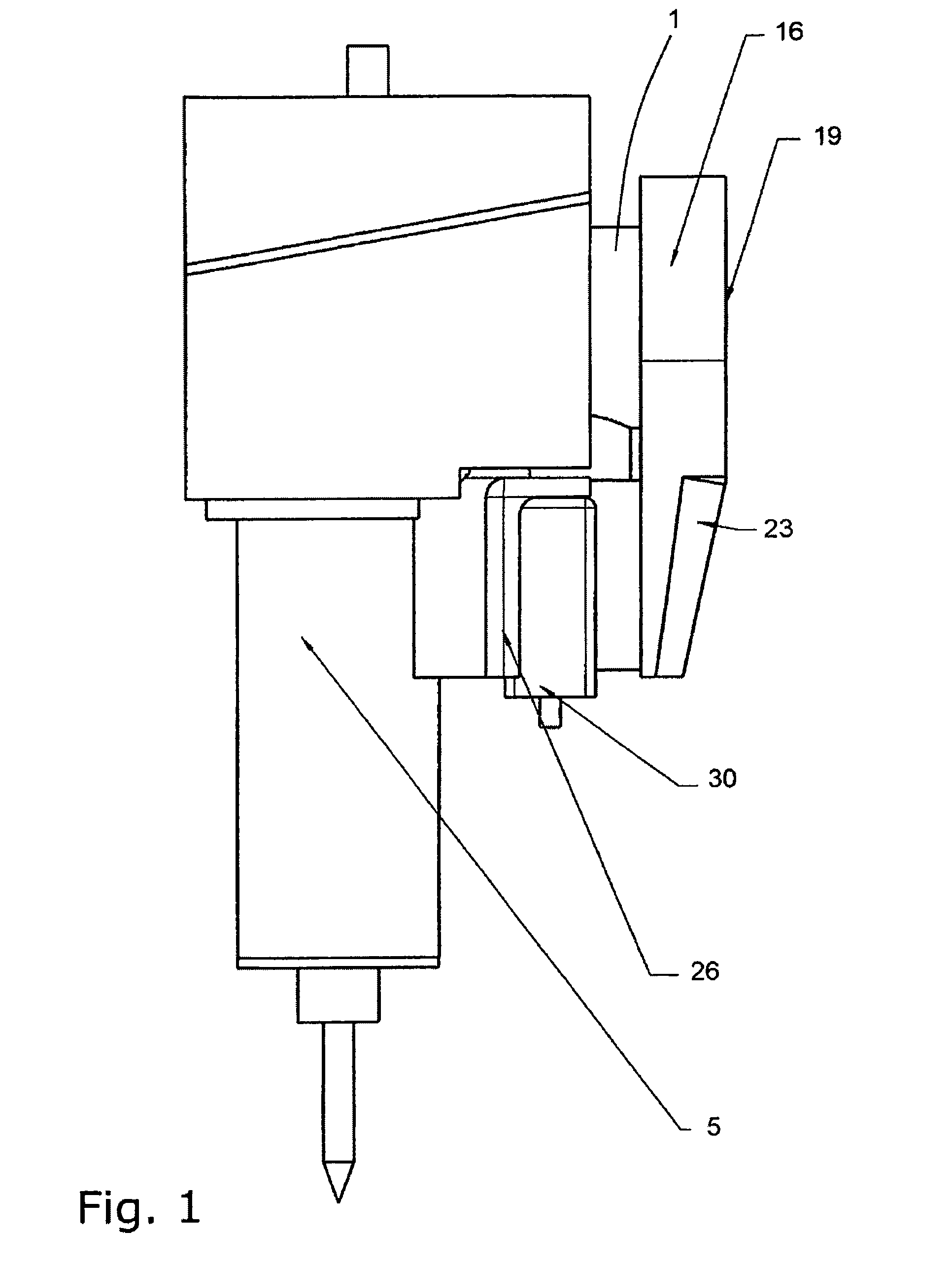 Percussion tool having cooling of equipment components