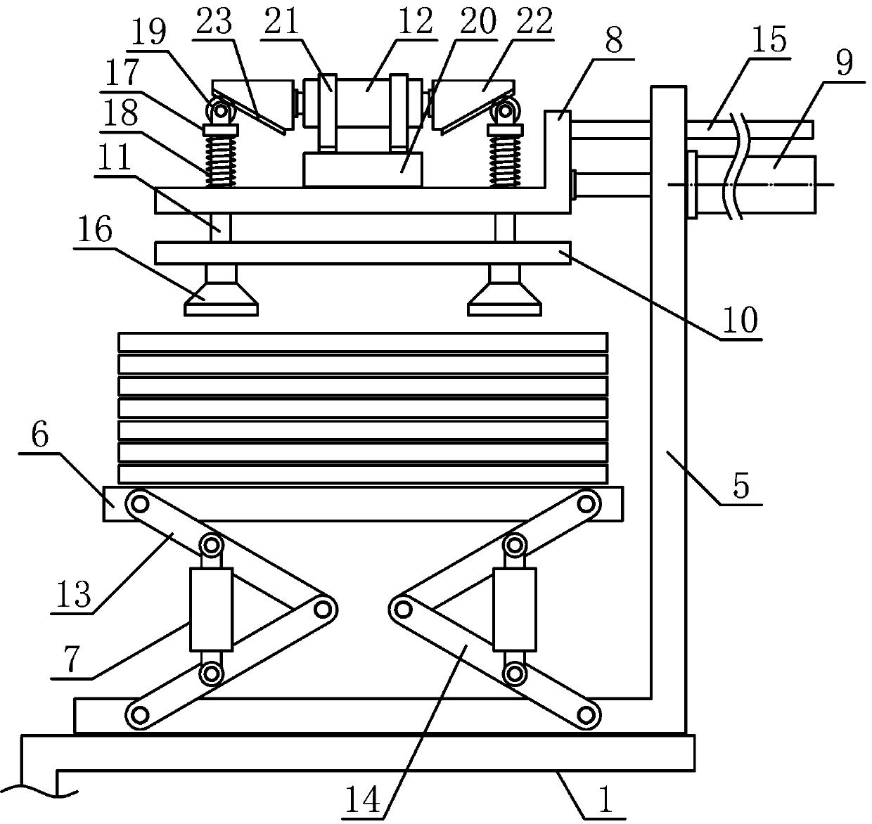 Panel transferring and overturning mechanism