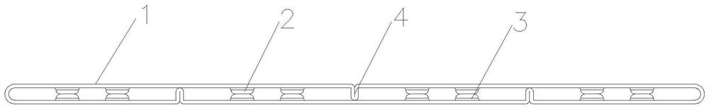 Staggered dotting oil cooler pipe