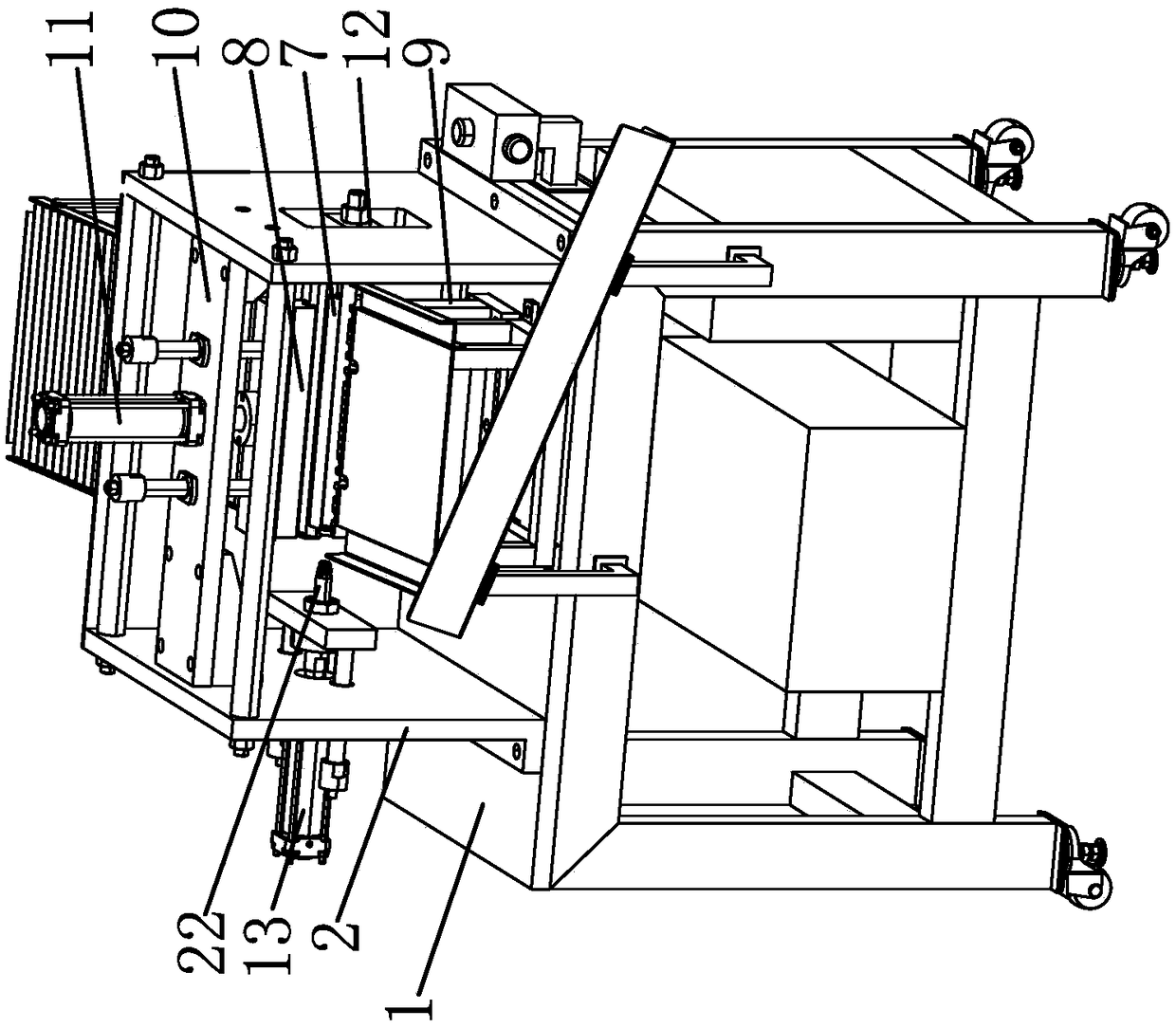 Polishing device for machining expanding and contracting pipe