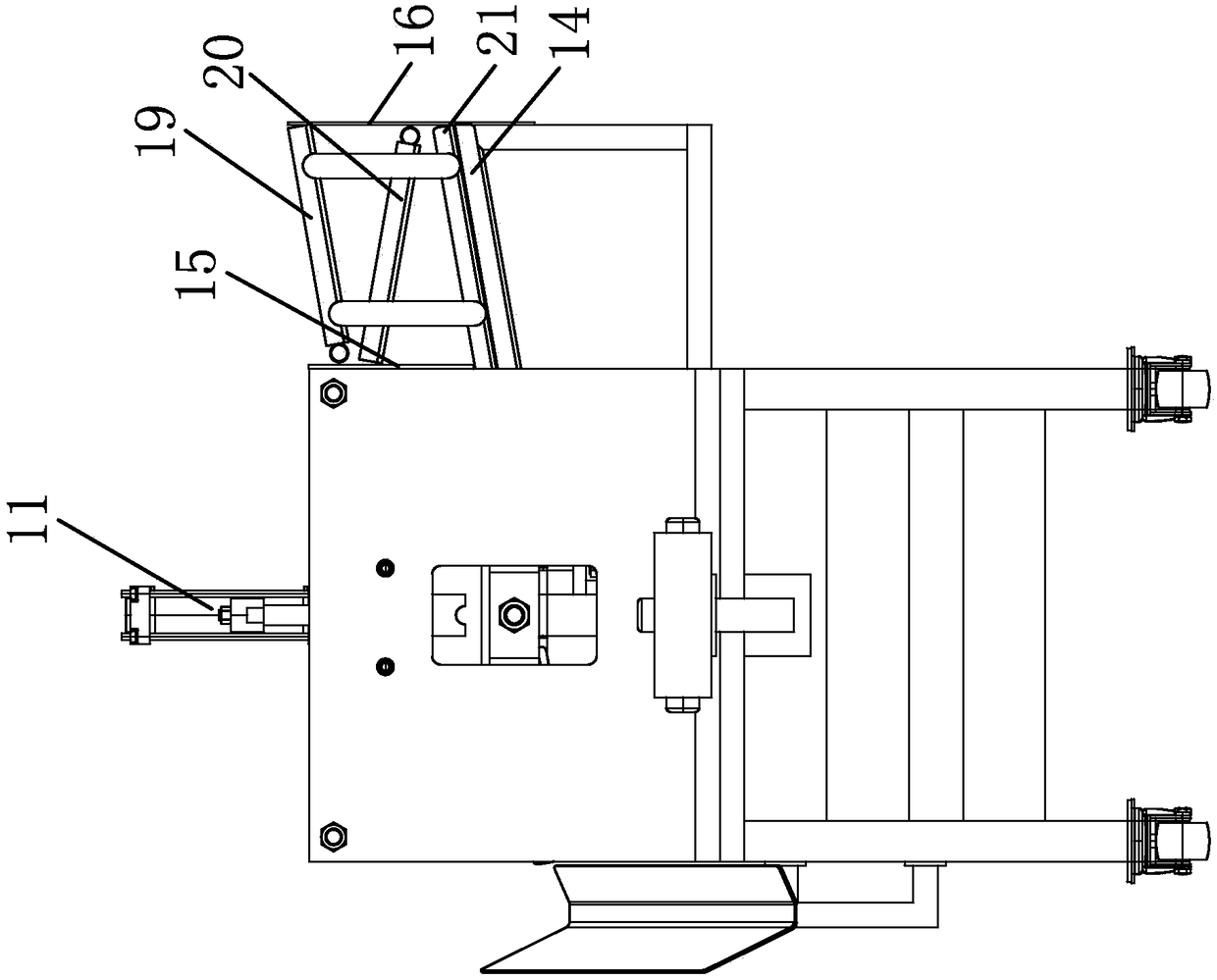 Polishing device for machining expanding and contracting pipe