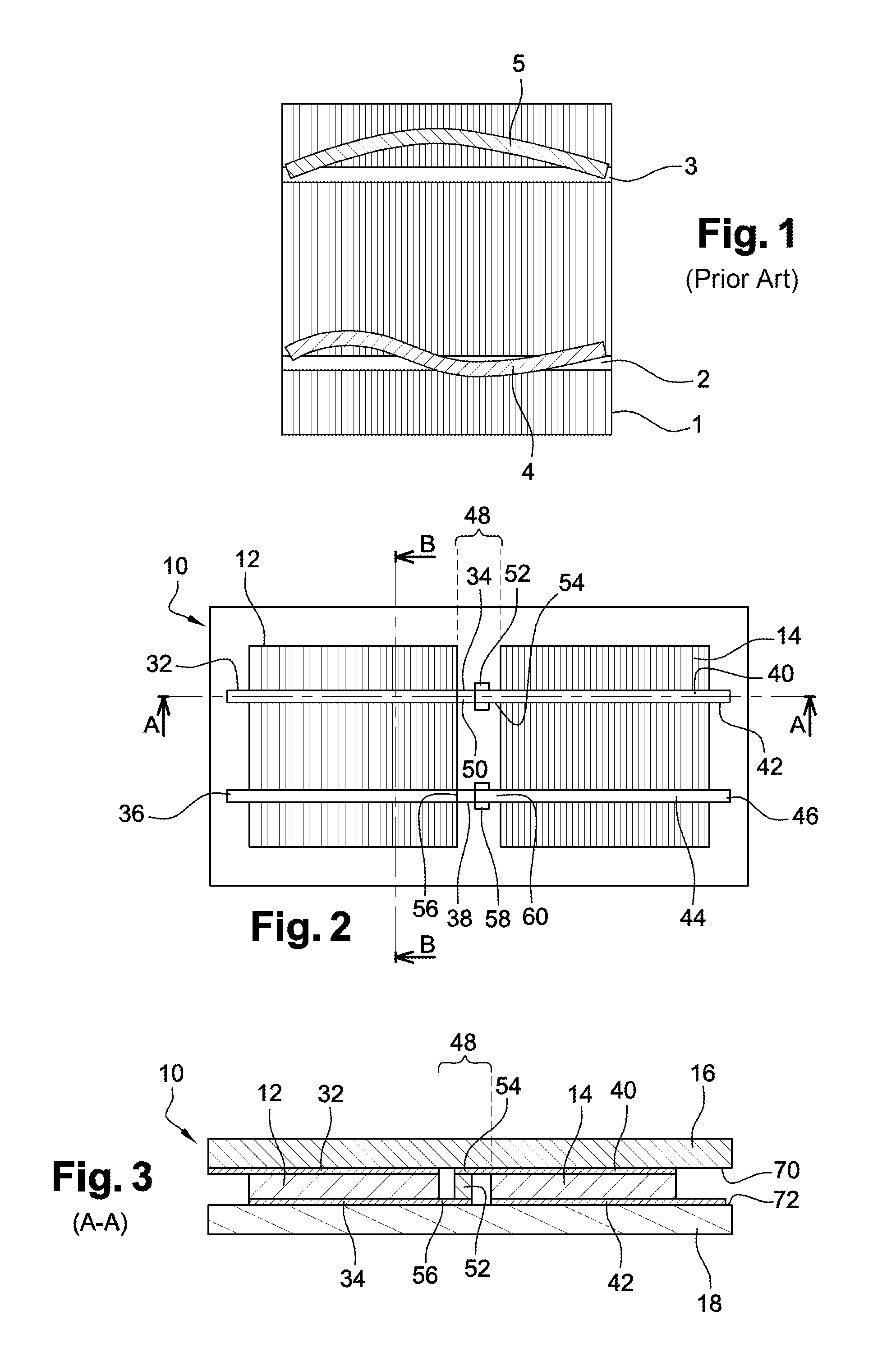 Photovoltaic module comprising conductors in the form of strips