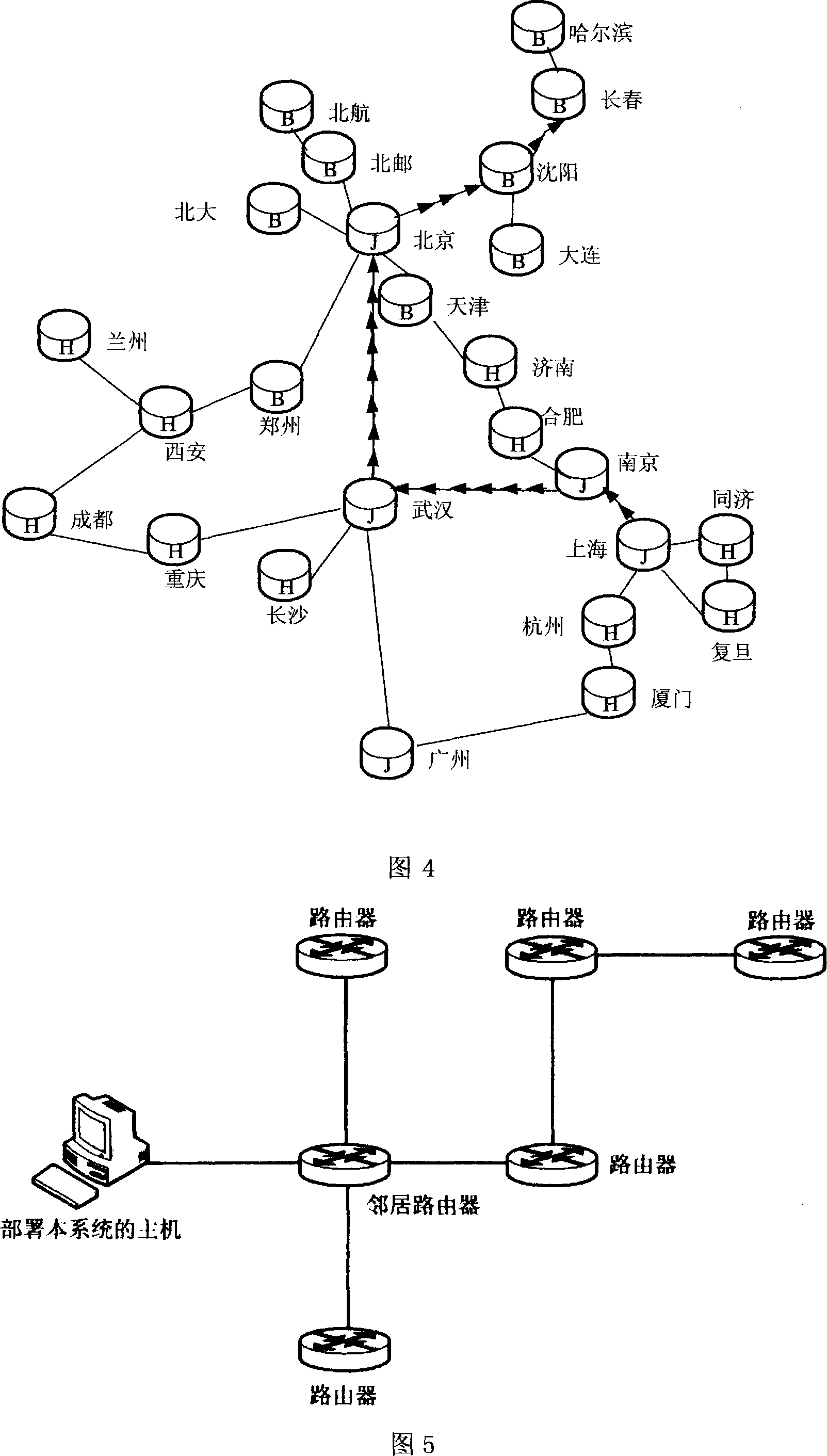 A routing path display method