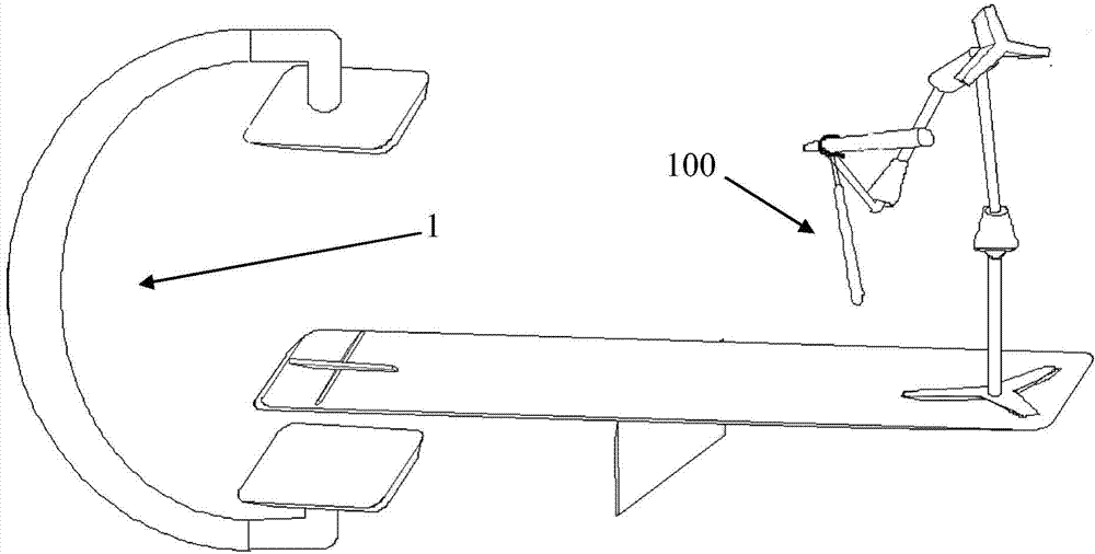 Angiography machine enabling laser positioning to be convenient