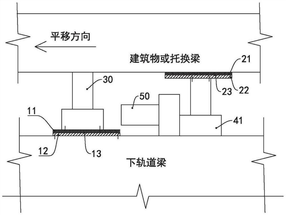 Construction method and construction device for jacking displacement