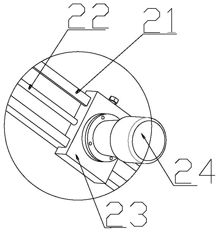 Asphalt mixing and stirring device and stirring method thereof