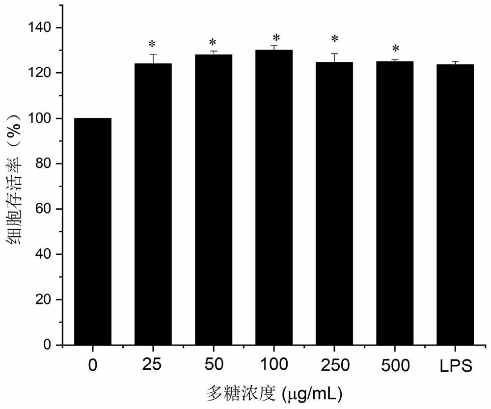 Enteromorpha prolifera polysaccharide with immunomodulatory activity and preparation method of enteromorpha prolifera polysaccharide