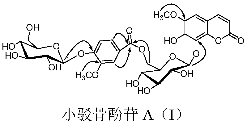 Preparation method and application of coumarin glycoside compounds