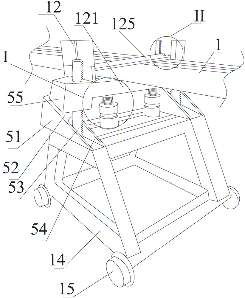 Oblique inserting double-lifting feeding and clamping device