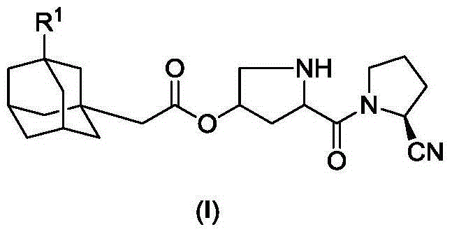 Adamantane amides derivative and preparation method and application thereof