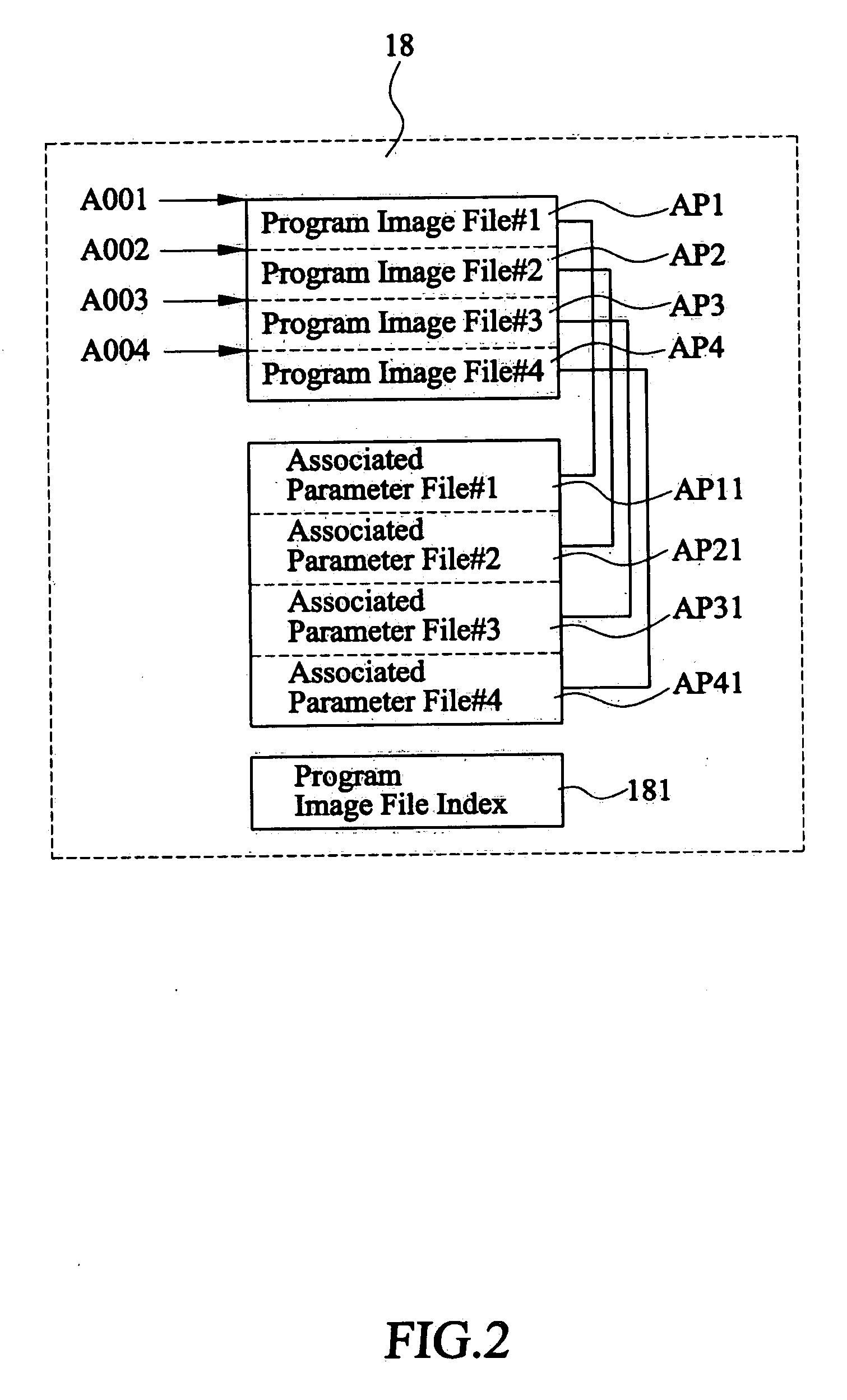 Method for express execution of computer function options by loading program image file