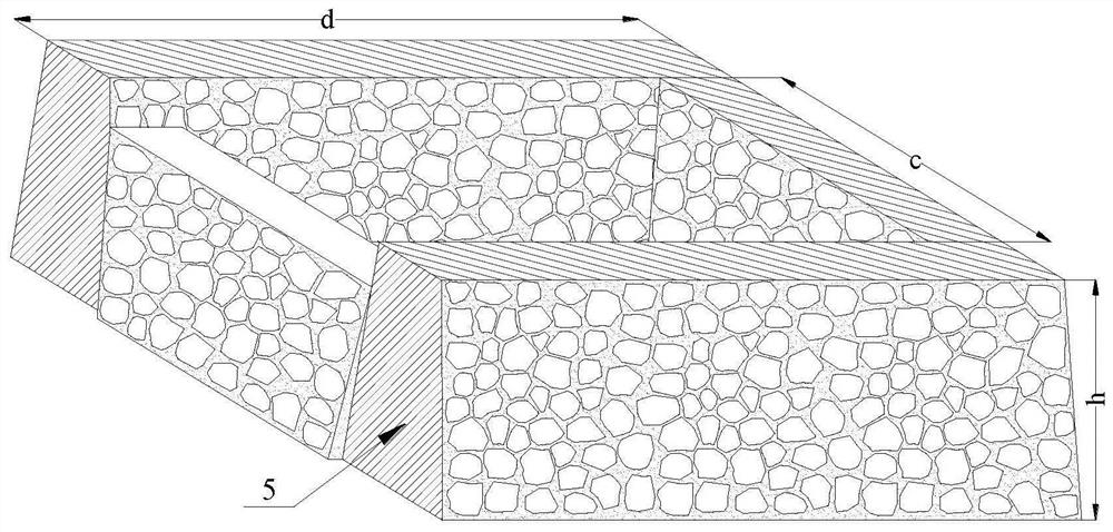 A method for fully filling the roof with gangue in goafs in underground mines